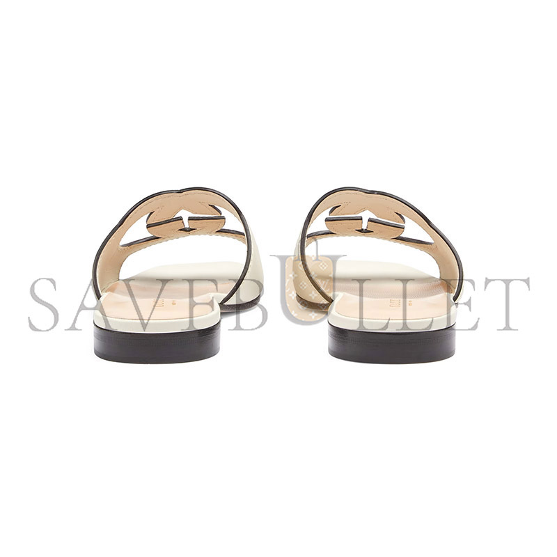 GUCCI WOMEN'S SLIDE SANDAL WITH INTERLOCKING G 694451 GUCCI WOMEN'S SLIDE SANDAL WITH INTERLOCKING G 694451
